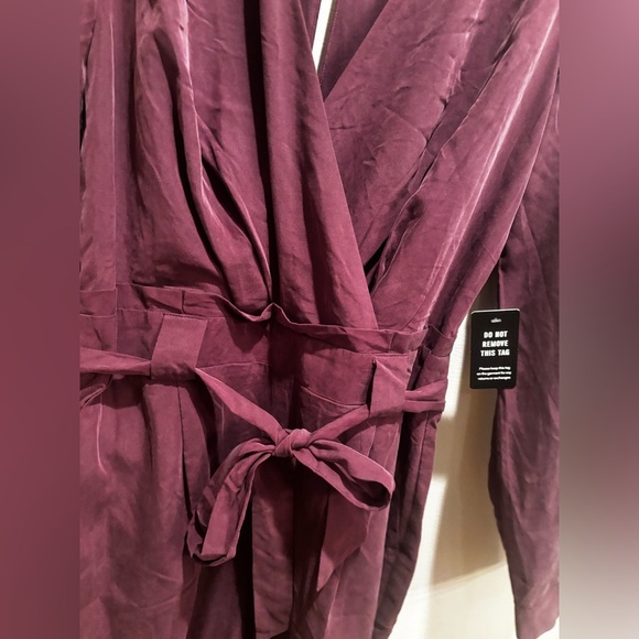 Express purple Jumpsuit size 6 fall lightweight feminine casual - Picture 14 of 16